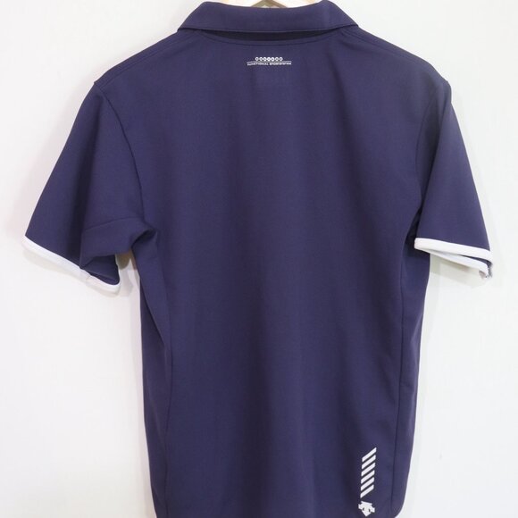 Descente 1/4 Zip Training Polo Navy Asian Size M (US Size S) Navy - Picture 3 of 6
